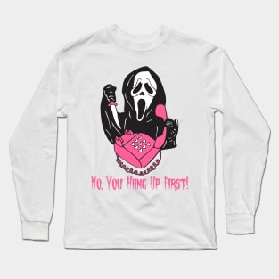 No You Hang Up First Ghost Calling Halloween Long Sleeve T-Shirt